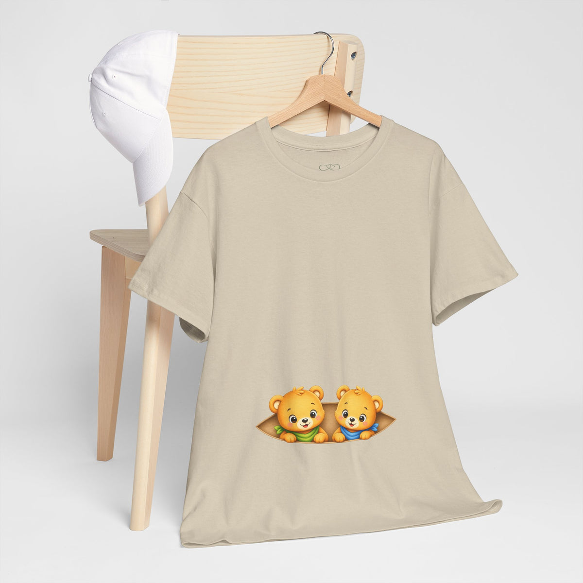 Camiseta embarazo gemelar | Ositos Gemelos