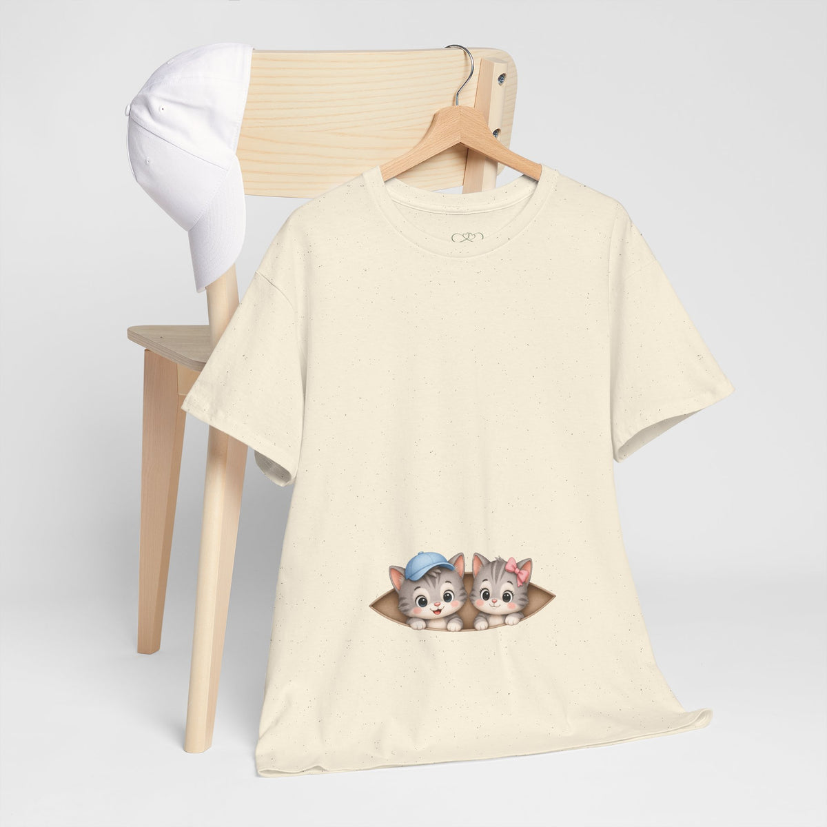 Camiseta embarazo gemelar | Gatitos Mellizos