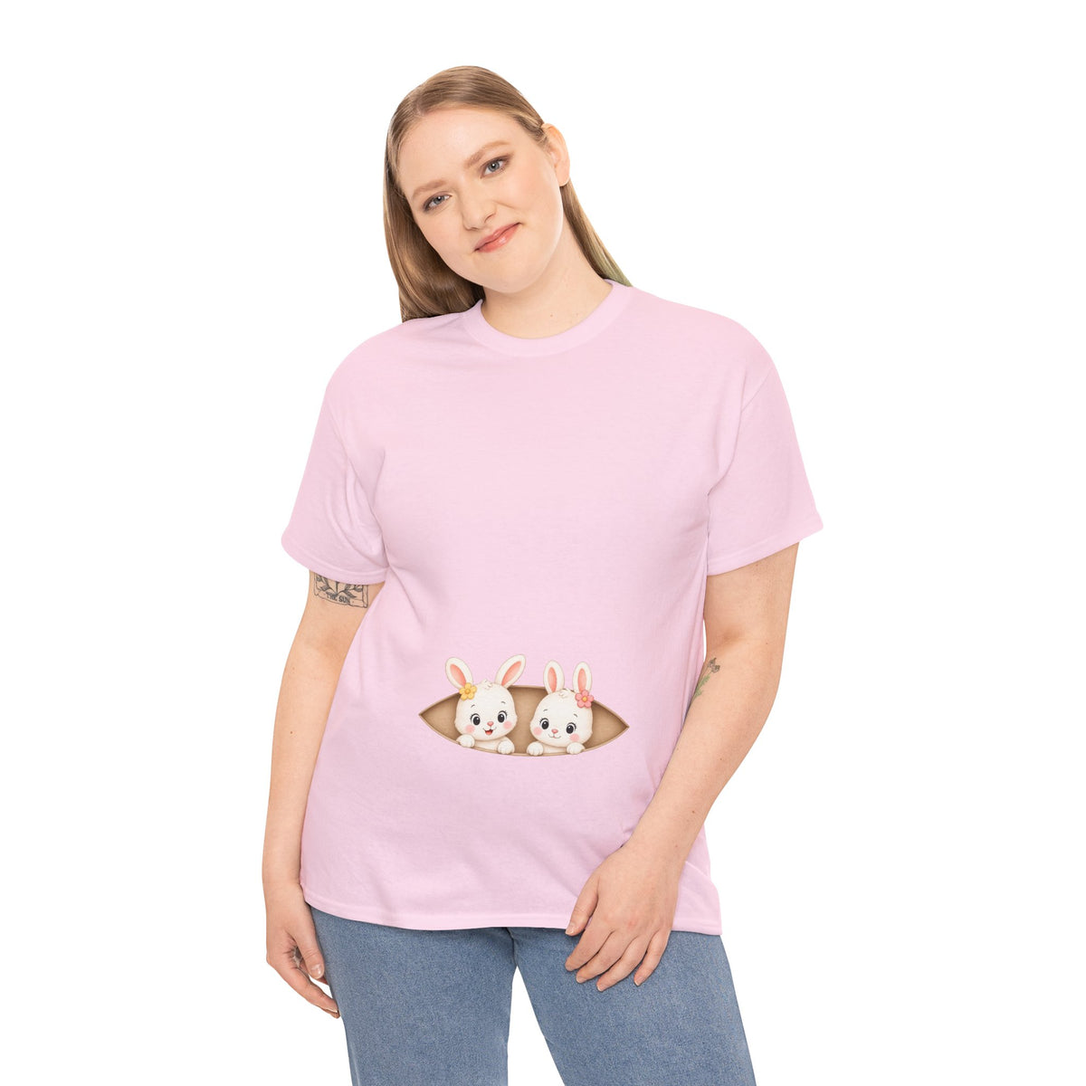 Camiseta embarazo gemelar | Conejitas Gemelas