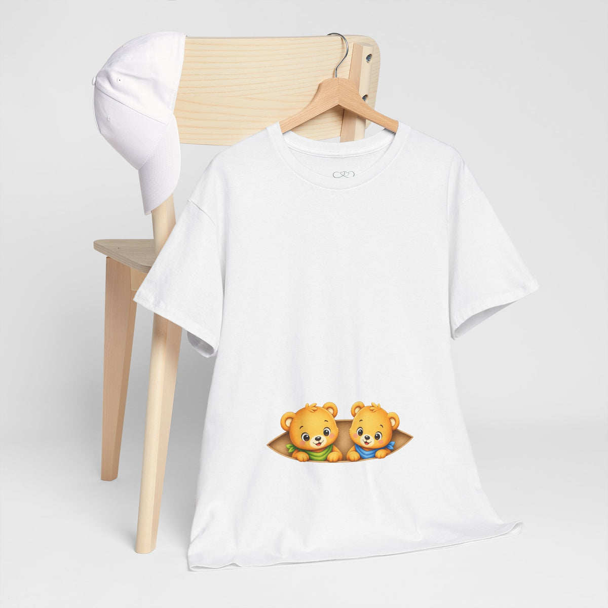 Camiseta embarazo gemelar | Ositos Gemelos