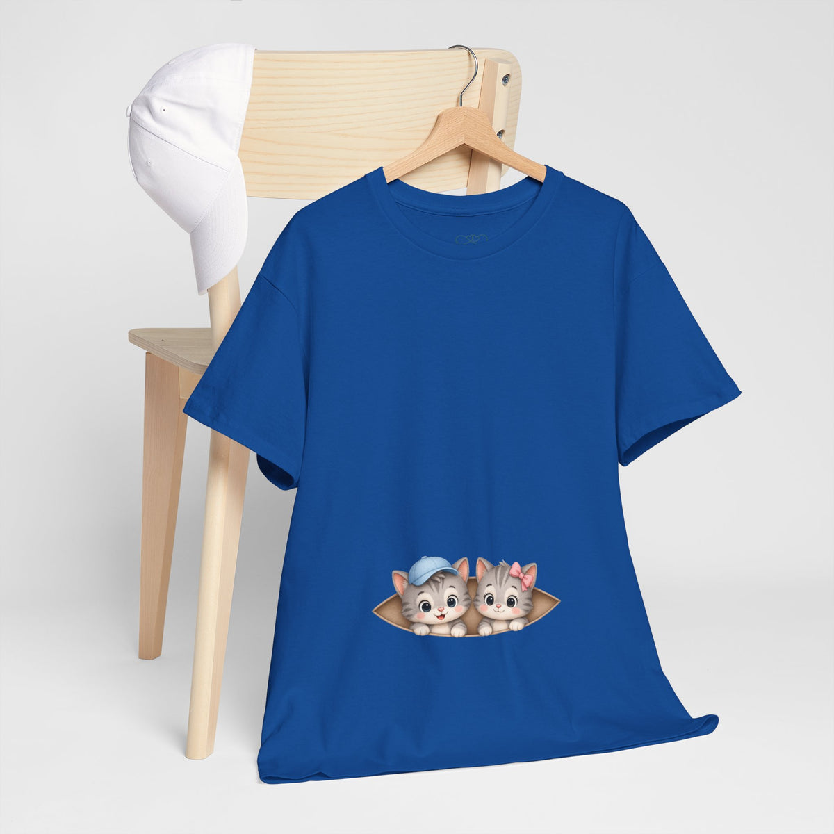 Camiseta embarazo gemelar | Gatitos Mellizos
