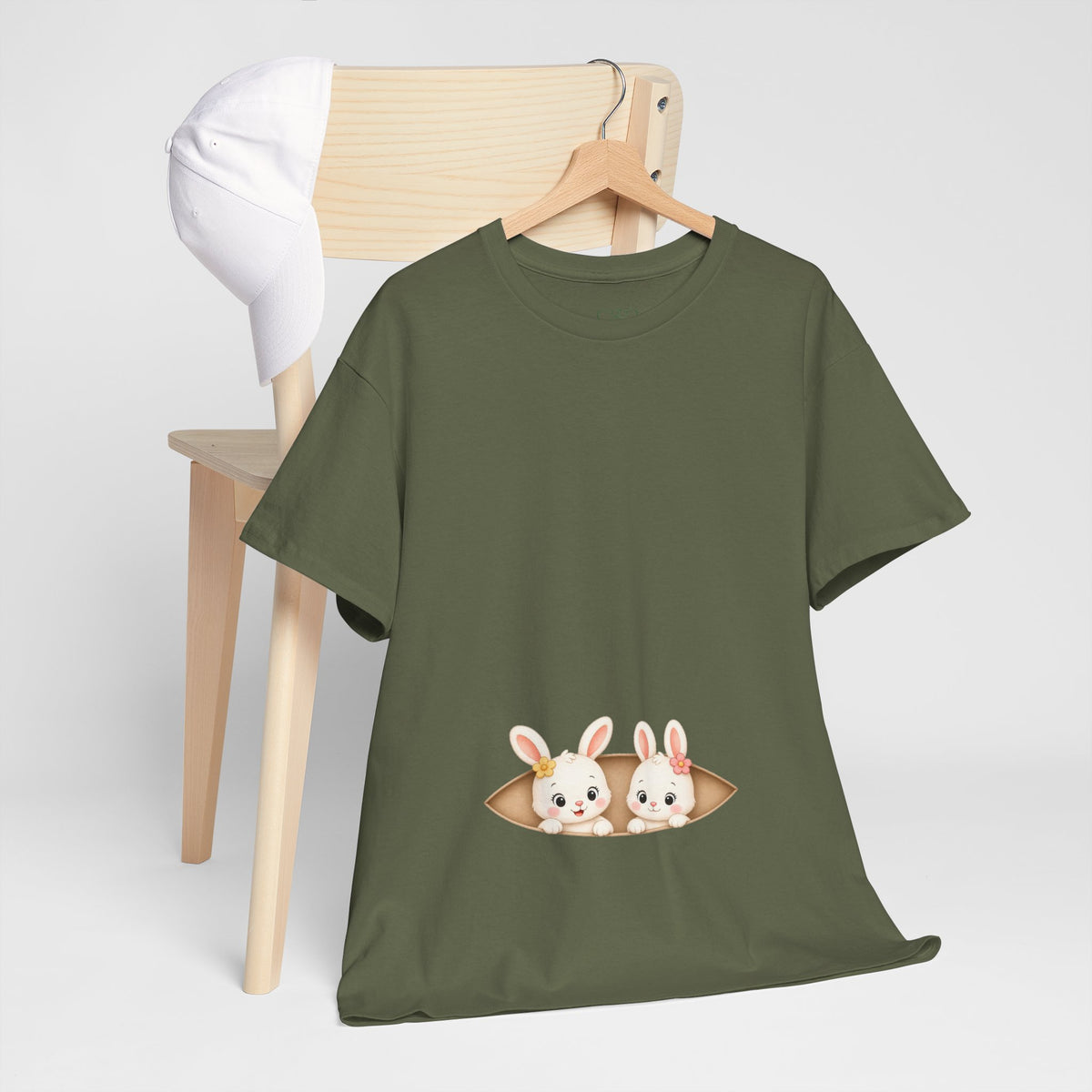 Camiseta embarazo gemelar | Conejitas Gemelas