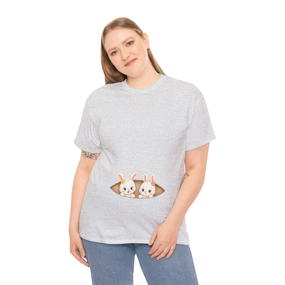 Camiseta embarazo gemelar | Conejitas Gemelas