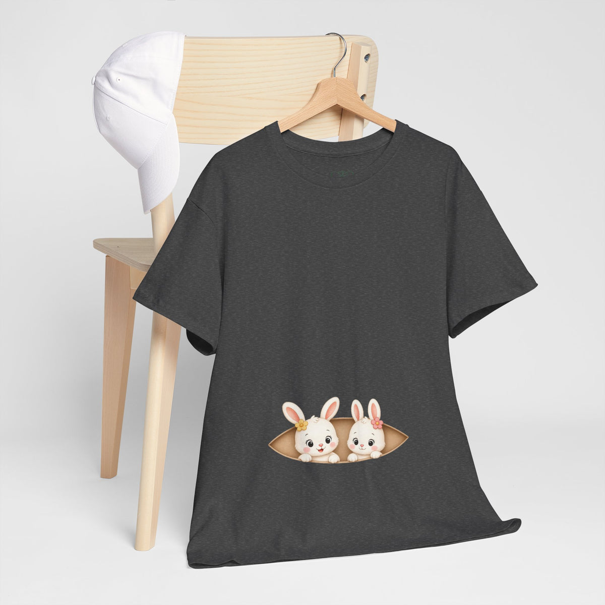 Camiseta embarazo gemelar | Conejitas Gemelas