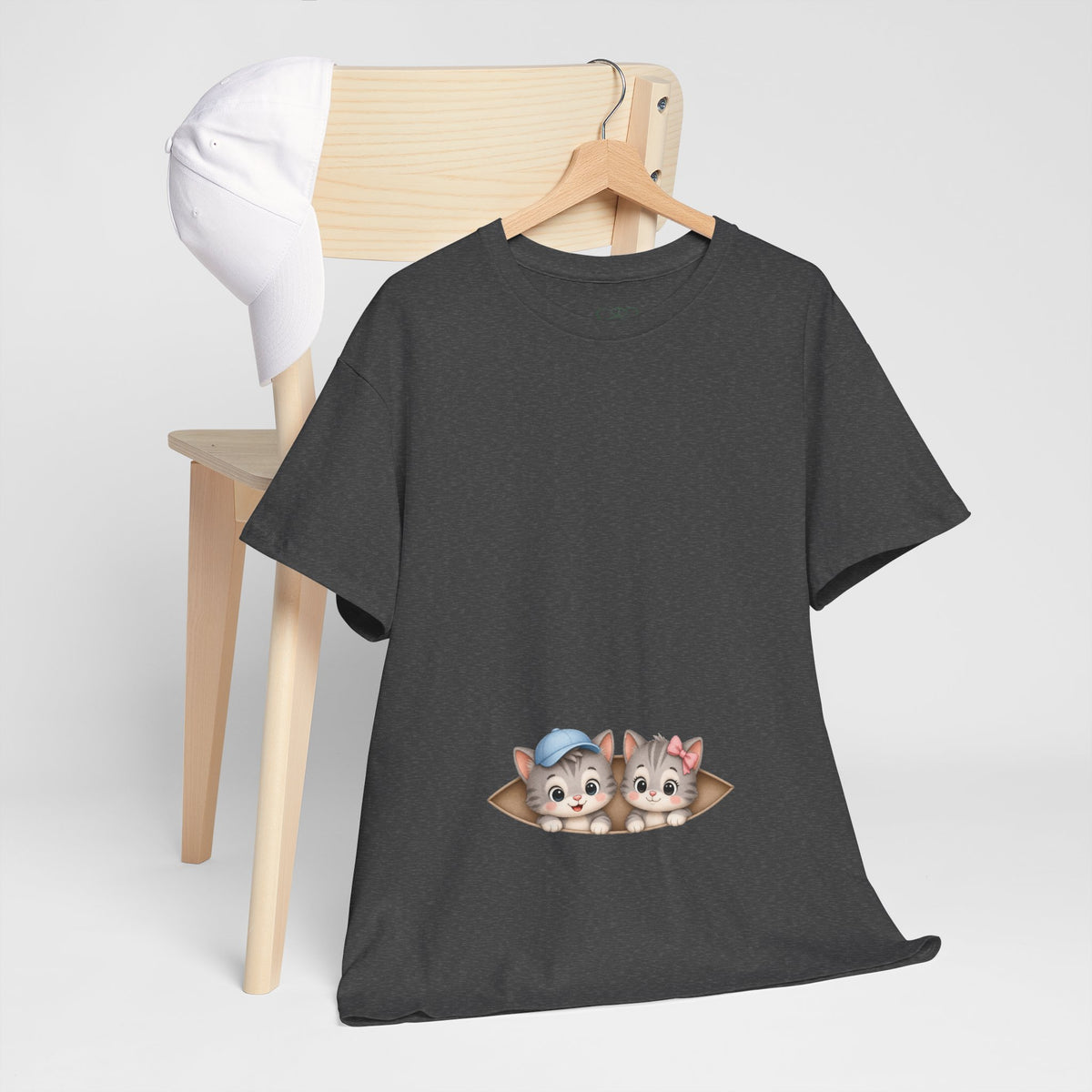 Camiseta embarazo gemelar | Gatitos Mellizos