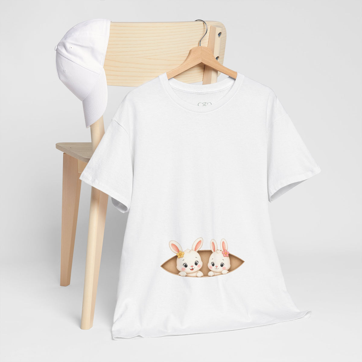 Camiseta embarazo gemelar | Conejitas Gemelas