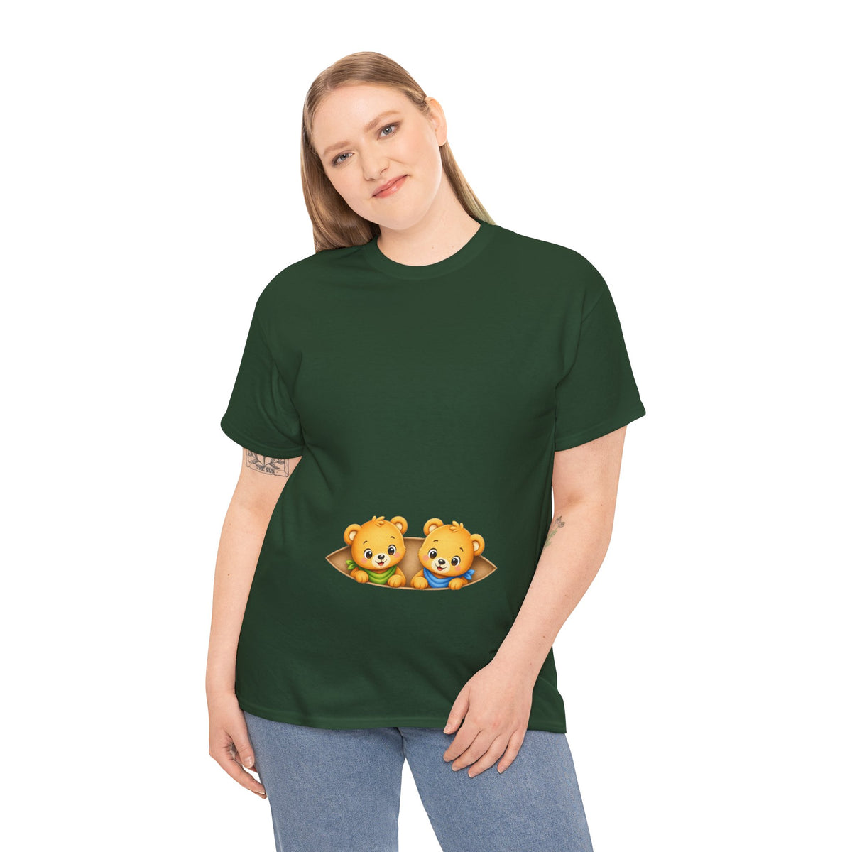 Camiseta embarazo gemelar | Ositos Gemelos