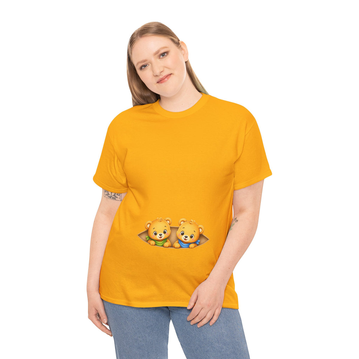 Camiseta embarazo gemelar | Ositos Gemelos