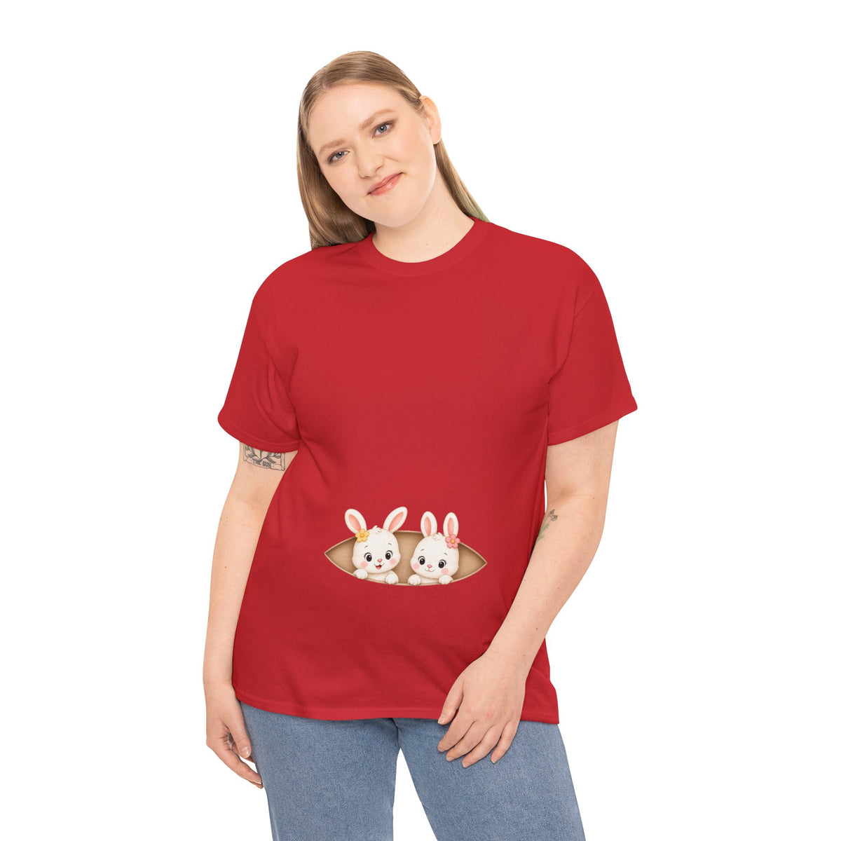 Camiseta embarazo gemelar | Conejitas Gemelas