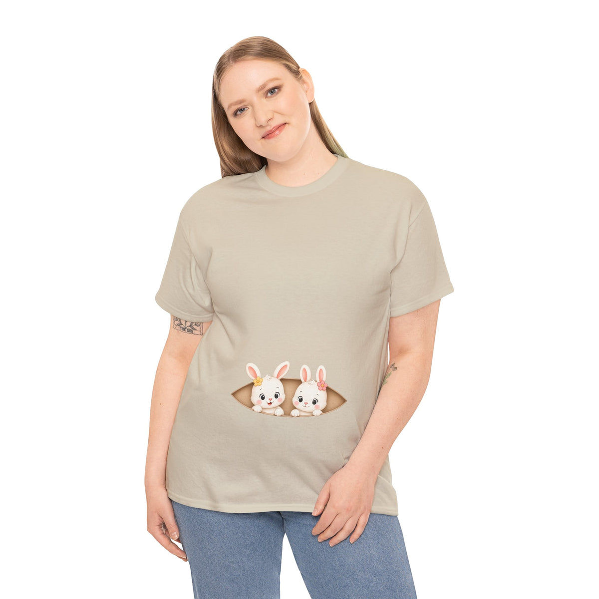Camiseta embarazo gemelar | Conejitas Gemelas