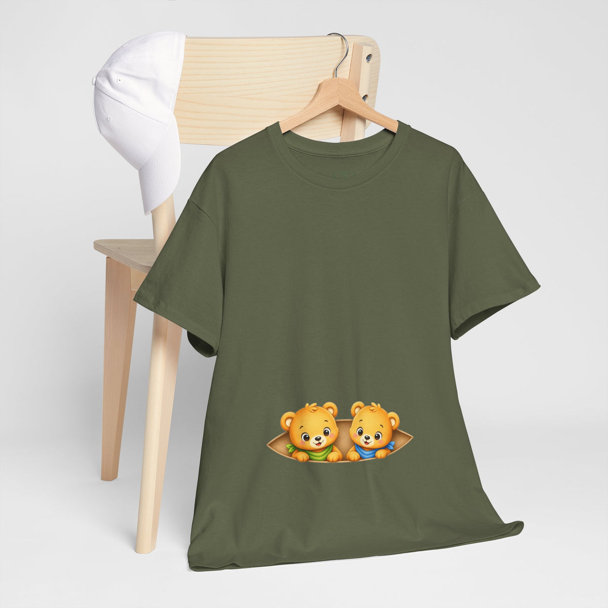 Camiseta embarazo gemelar | Ositos Gemelos