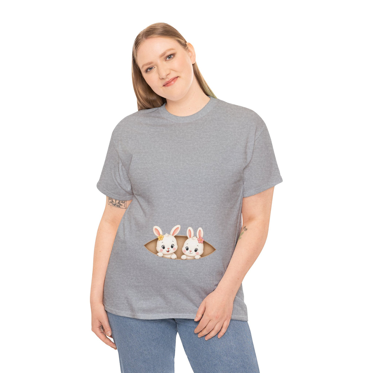 Camiseta embarazo gemelar | Conejitas Gemelas