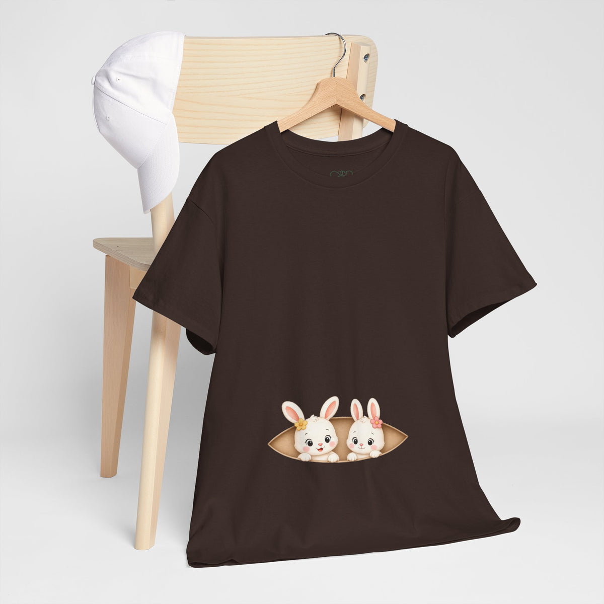 Camiseta embarazo gemelar | Conejitas Gemelas