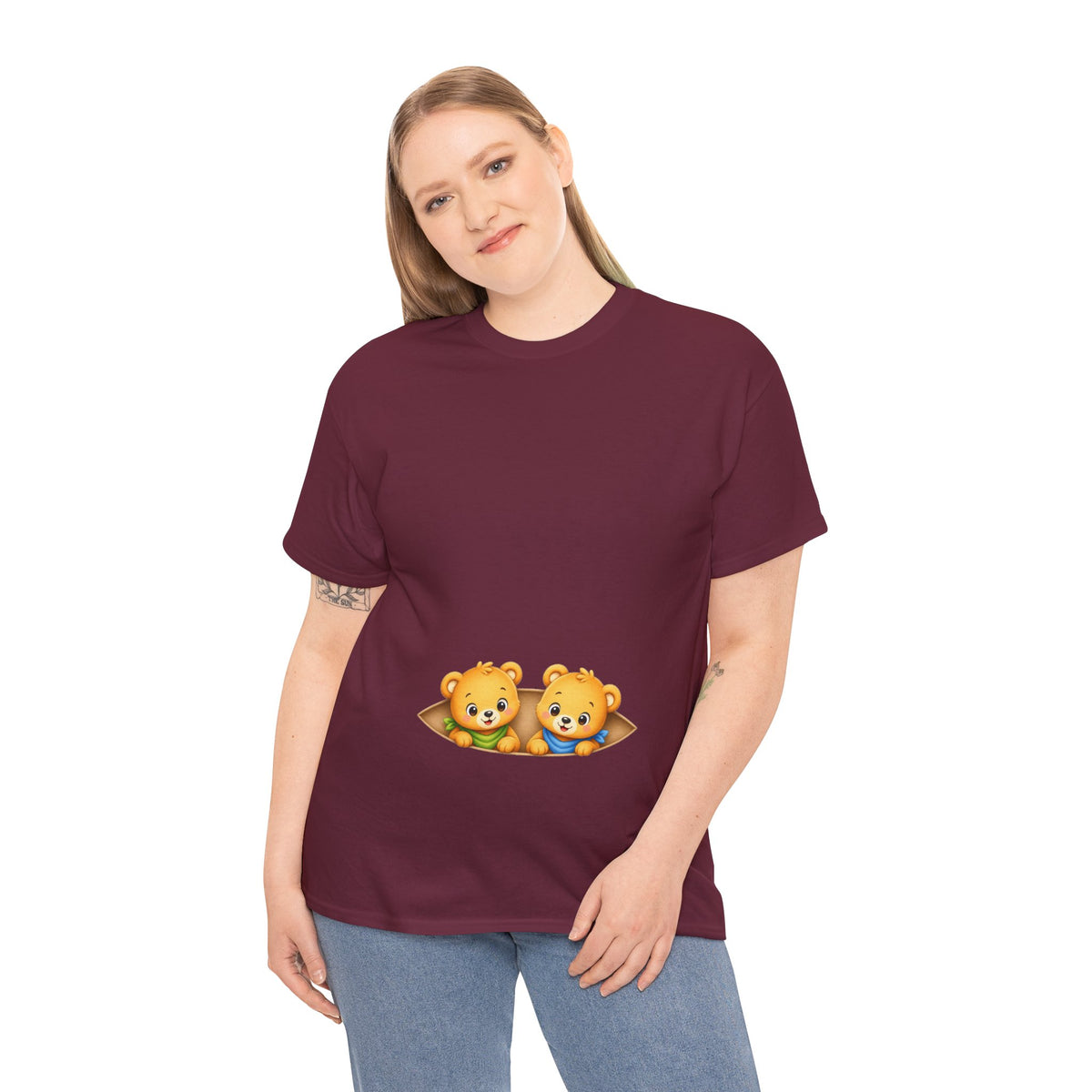 Camiseta embarazo gemelar | Ositos Gemelos