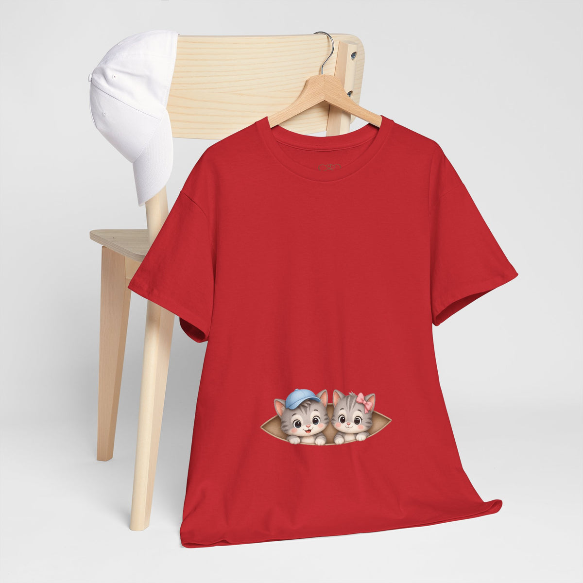 Camiseta embarazo gemelar | Gatitos Mellizos