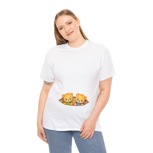 Camiseta embarazo gemelar | Ositos Gemelos