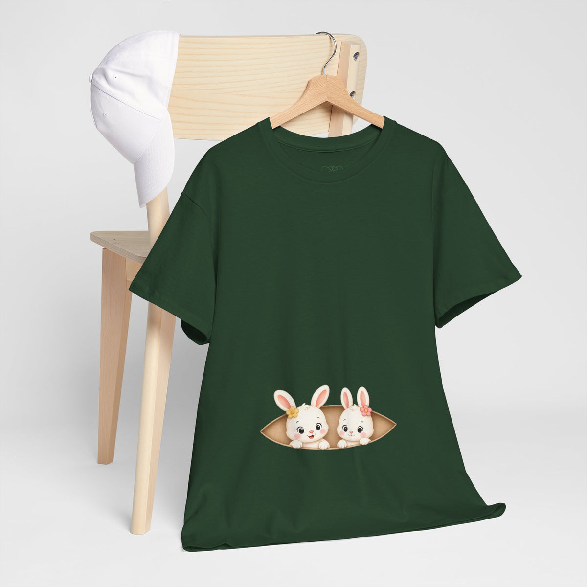 Camiseta embarazo gemelar | Conejitas Gemelas