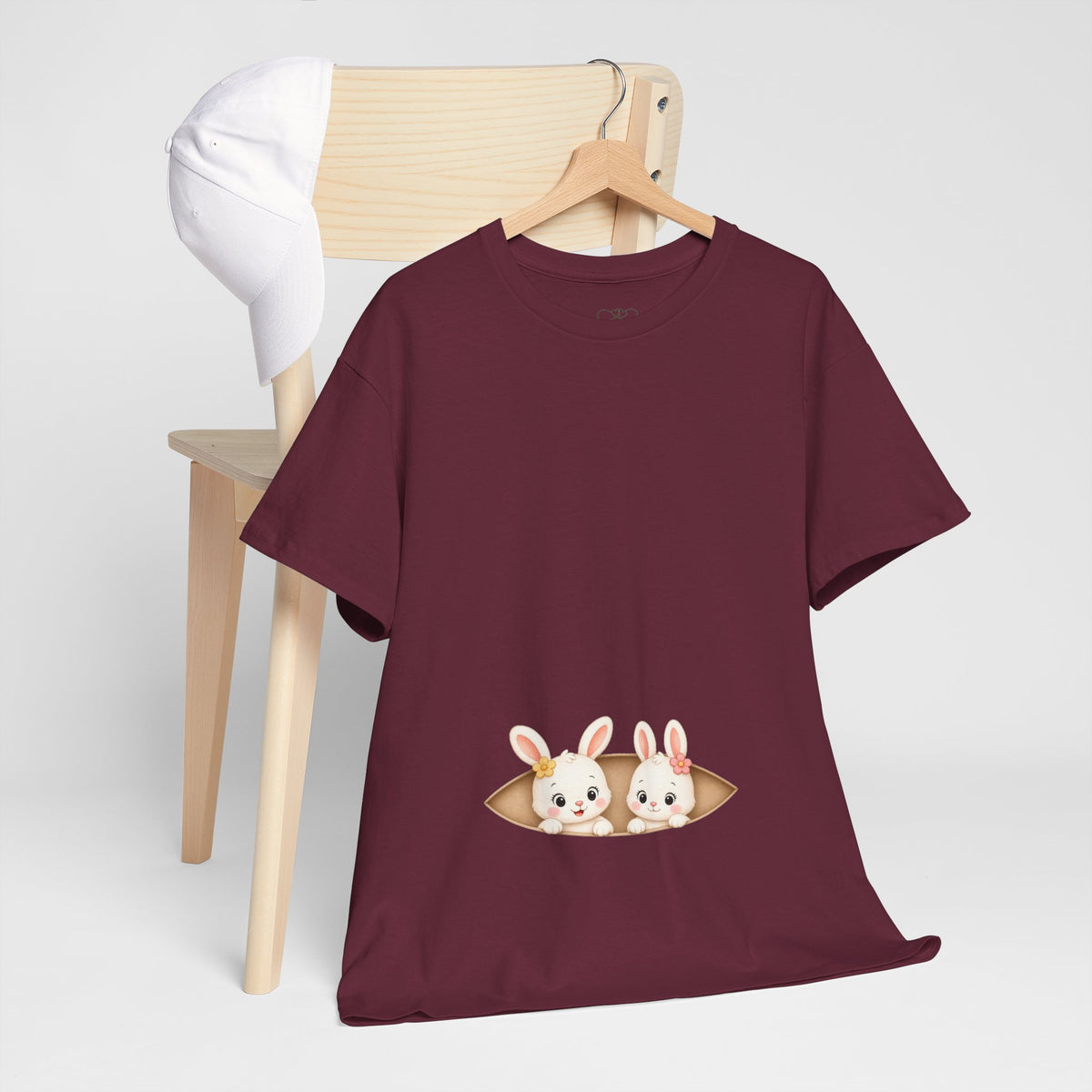 Camiseta embarazo gemelar | Conejitas Gemelas