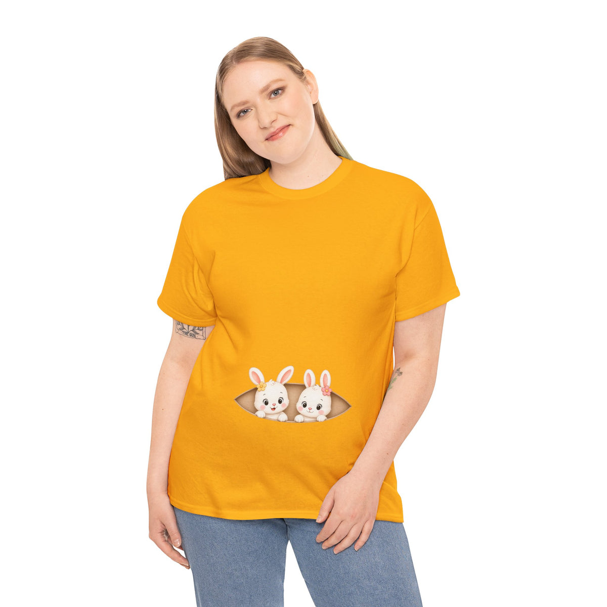 Camiseta embarazo gemelar | Conejitas Gemelas