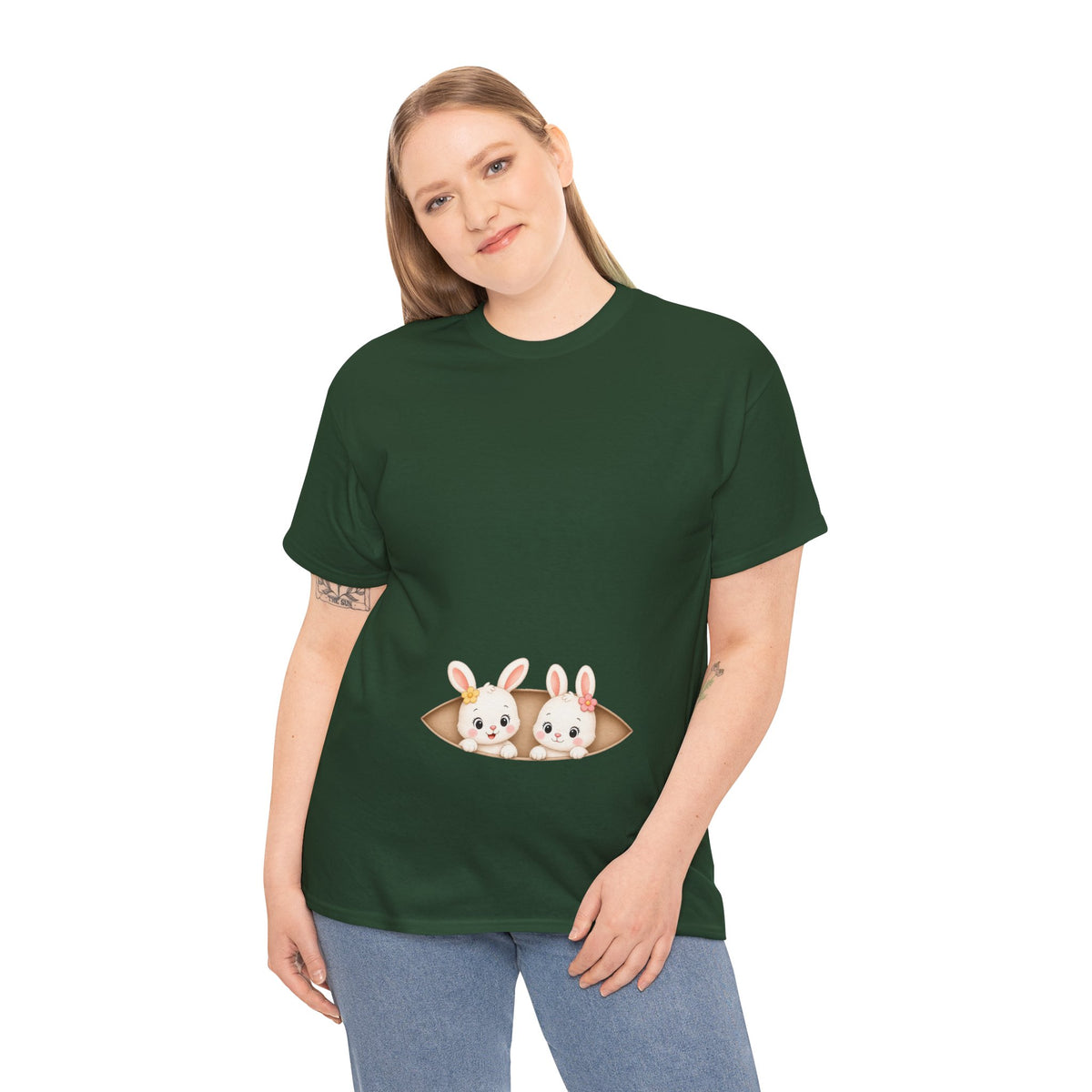 Camiseta embarazo gemelar | Conejitas Gemelas