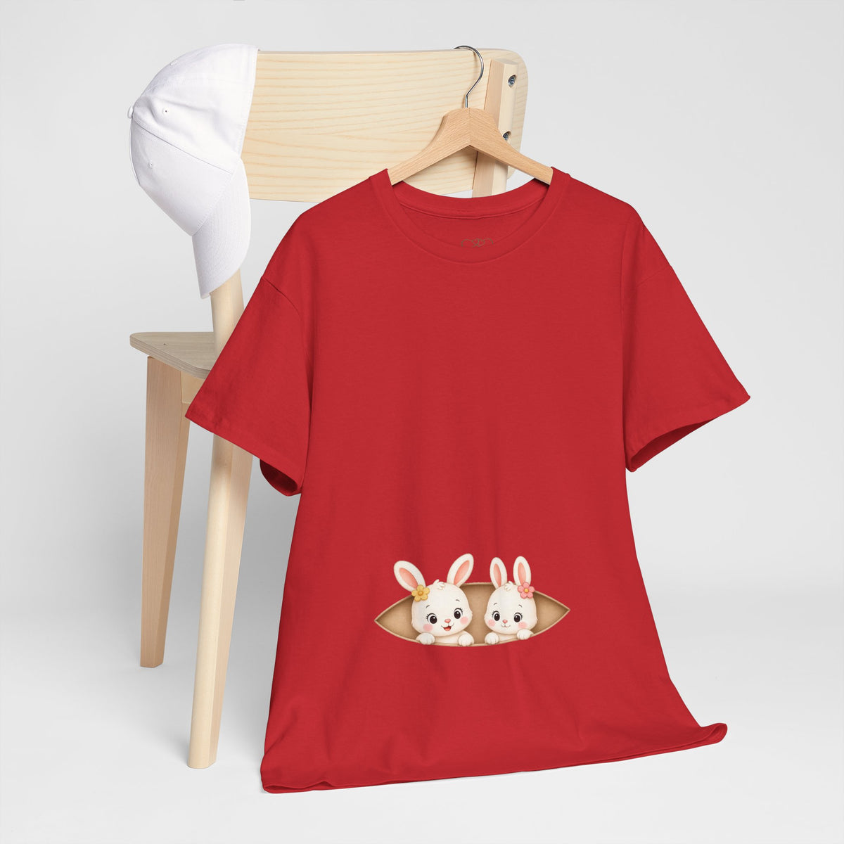 Camiseta embarazo gemelar | Conejitas Gemelas