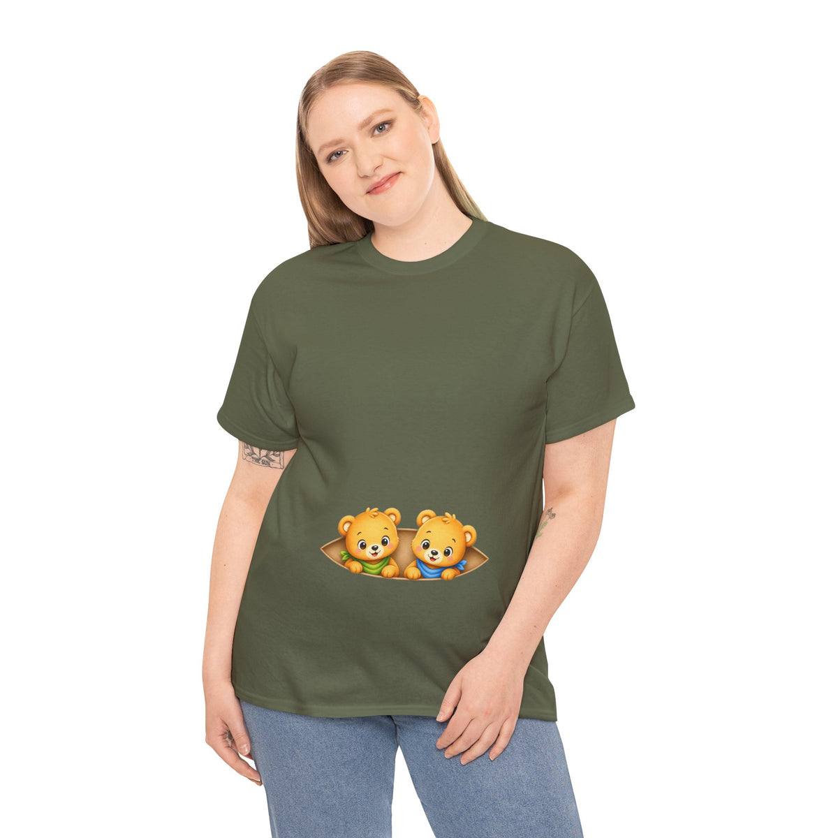 Camiseta embarazo gemelar | Ositos Gemelos