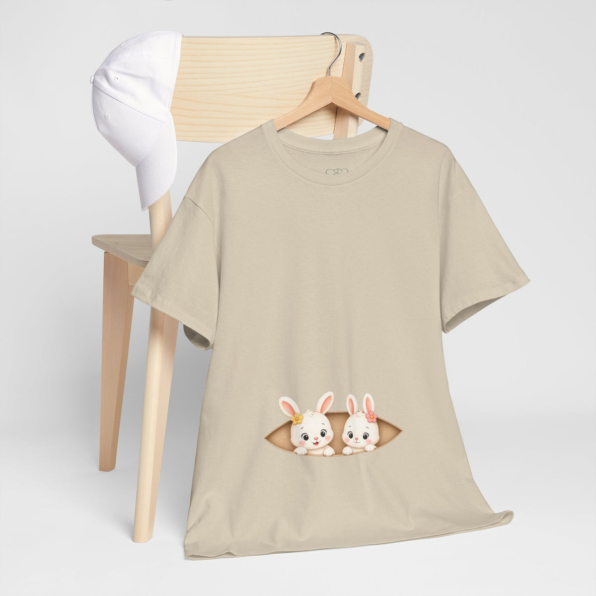 Camiseta embarazo gemelar | Conejitas Gemelas