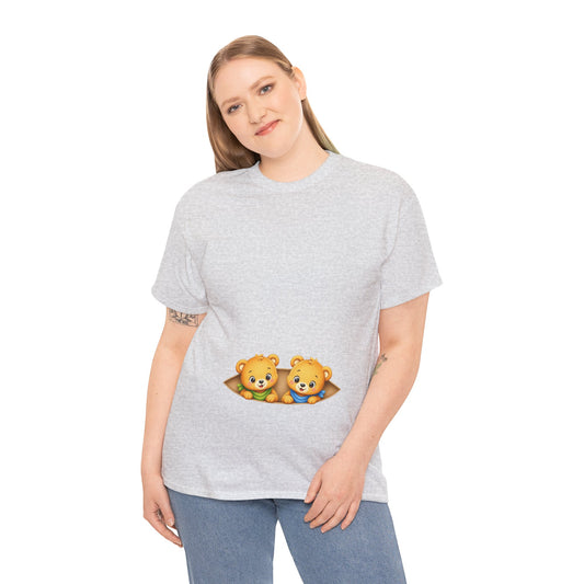 Camiseta embarazo gemelar | Ositos Gemelos