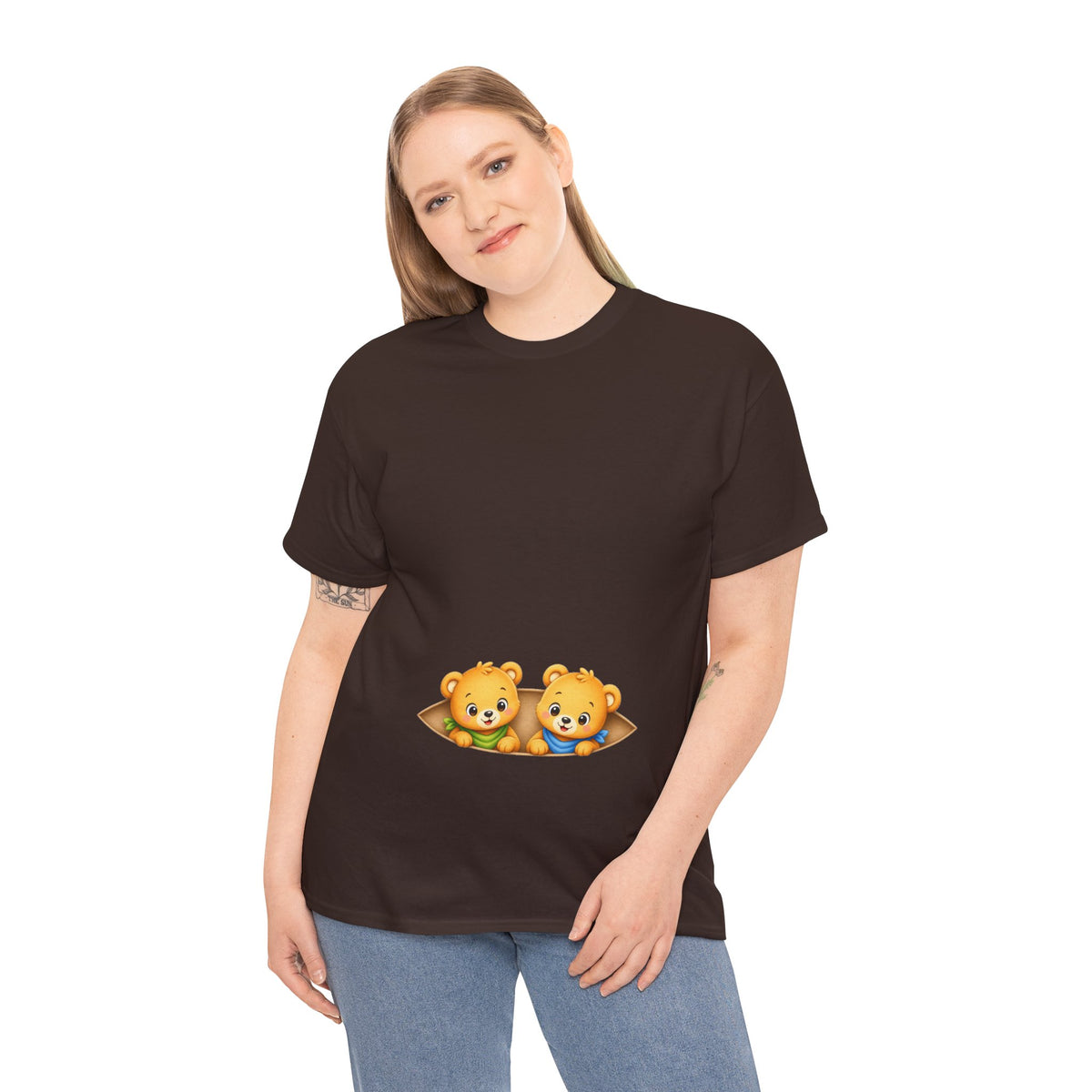 Camiseta embarazo gemelar | Ositos Gemelos