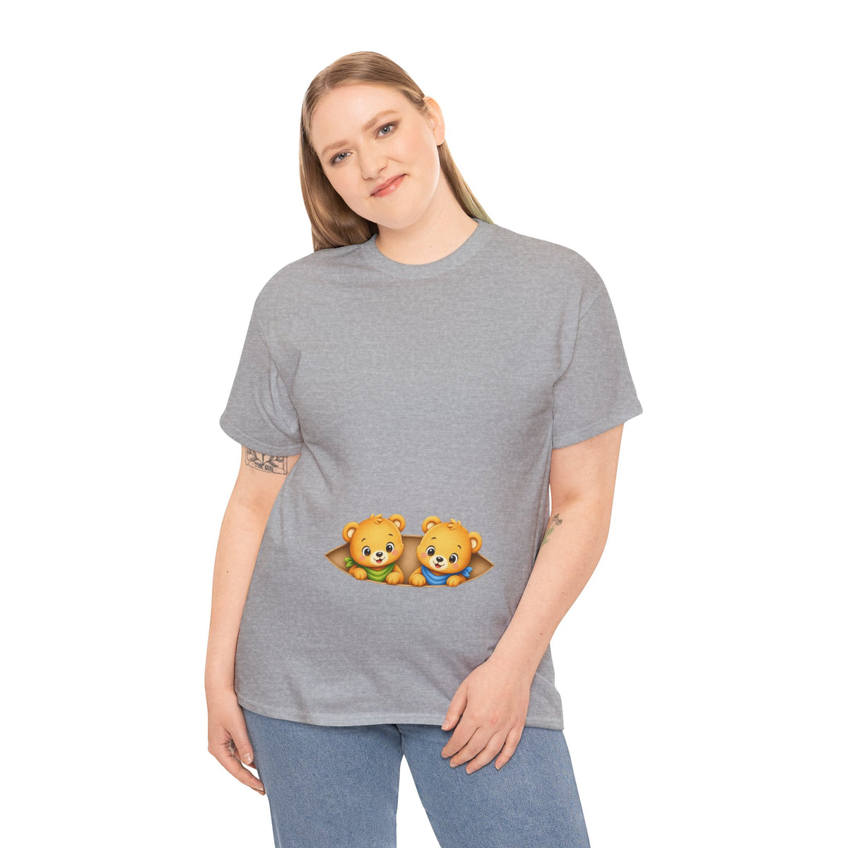Camiseta embarazo gemelar | Ositos Gemelos