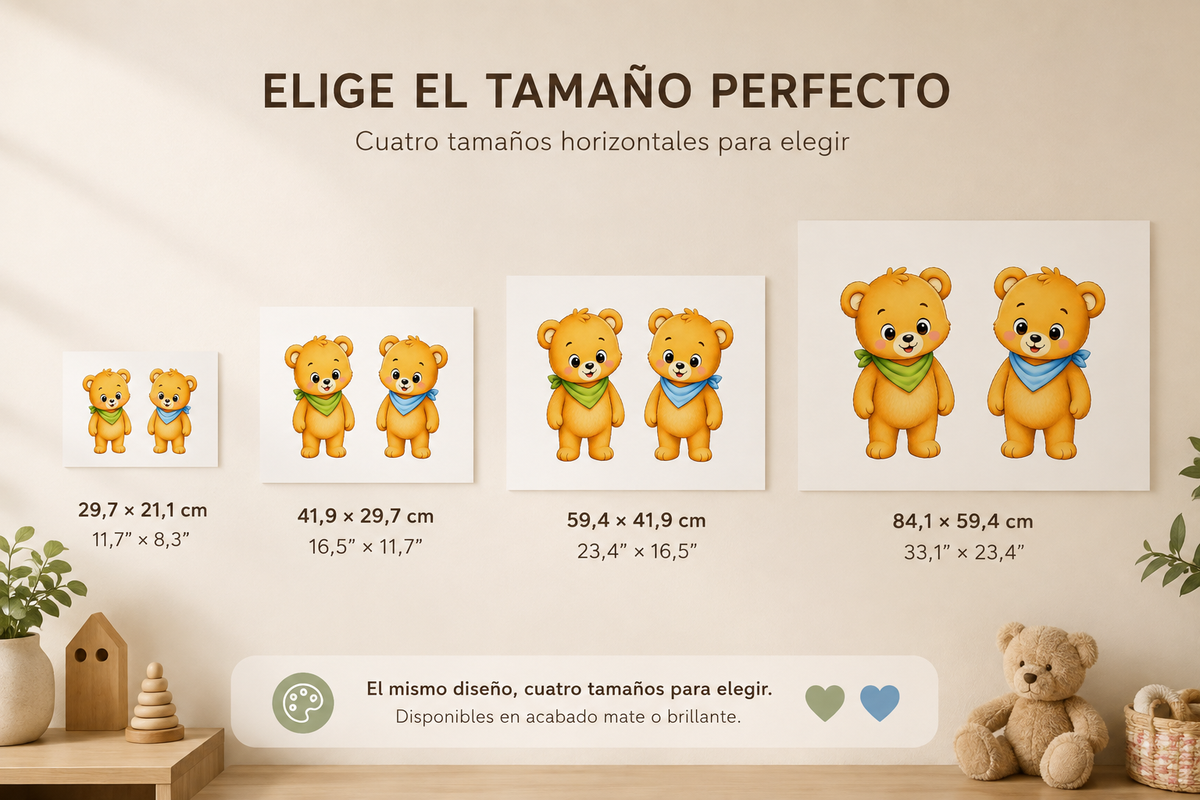 Póster Ositos Gemelos