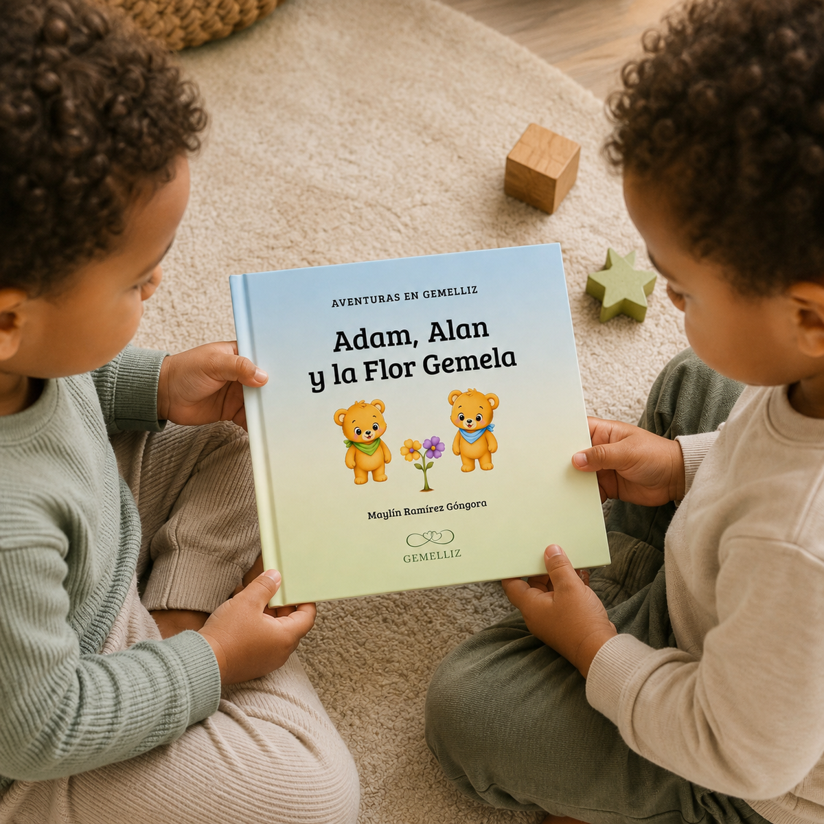Adam, Alan y la Flor Gemela | Cuento para gemelos y mellizos