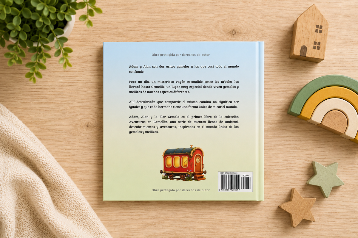 Adam, Alan y la Flor Gemela | Cuento para gemelos y mellizos